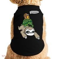Sloth Turtle Snail Piggyback Animal Running Wild Doggie Tank thumb 0