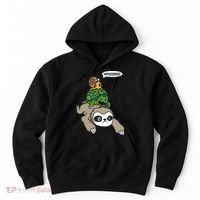 Sloth Turtle Snail Piggyback Animal Running Wild Hoodie thumb 0