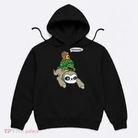 Sloth Turtle Snail Piggyback Animal Running Wild Hoodie thumb 0
