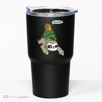 Sloth Turtle Snail Piggyback Animal Running Wild Tumbler thumb 0