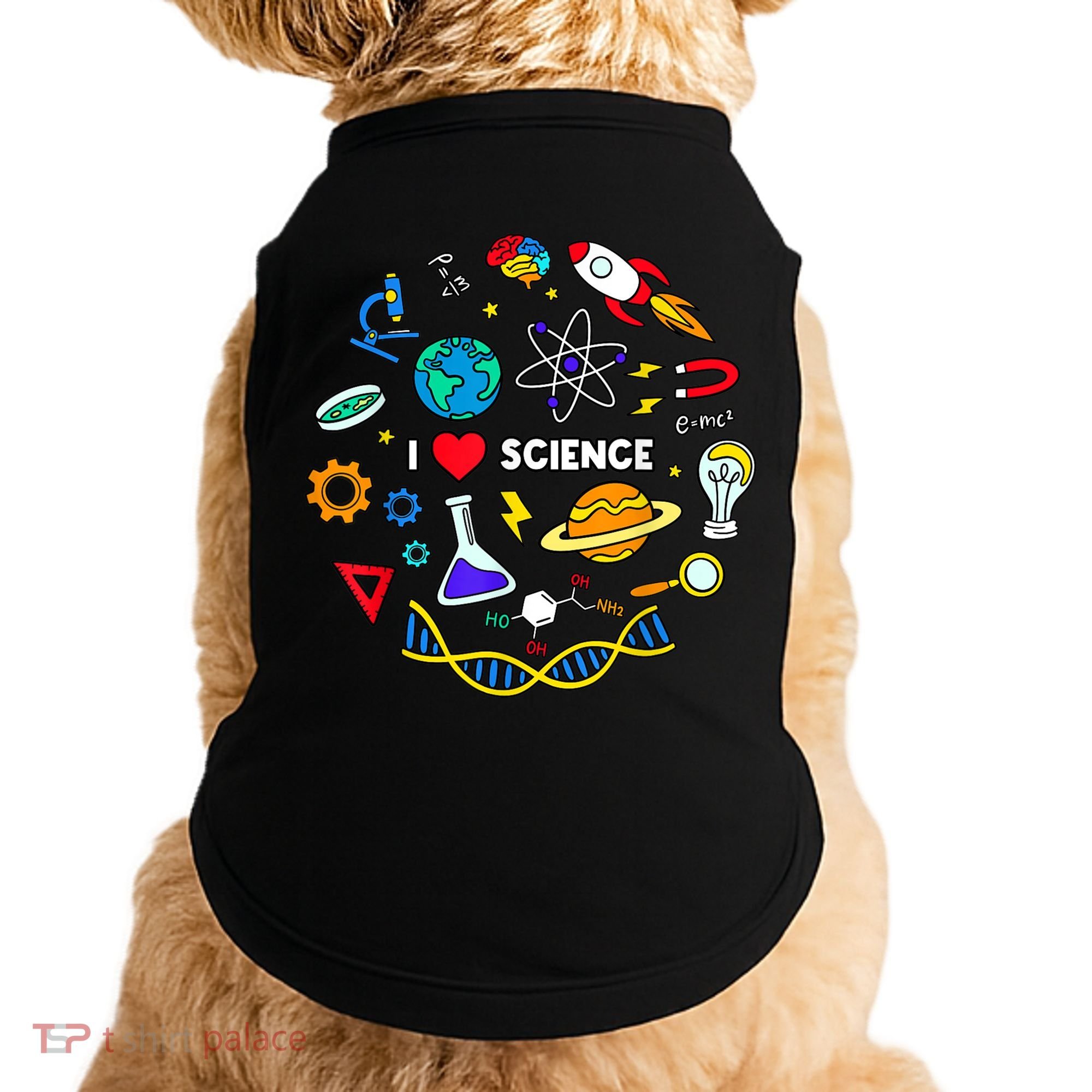 Science Tshirt, Science Lover Shirt, I Love Science Doggie Tank