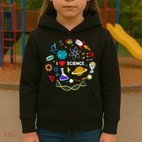 Science Tshirt, Science Lover Shirt, I Love Science Kids Hoodie thumb 3