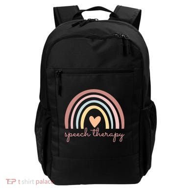 Speech Therapy Speech Language Pathologist Slp Boho Rainbow Gift Backpack