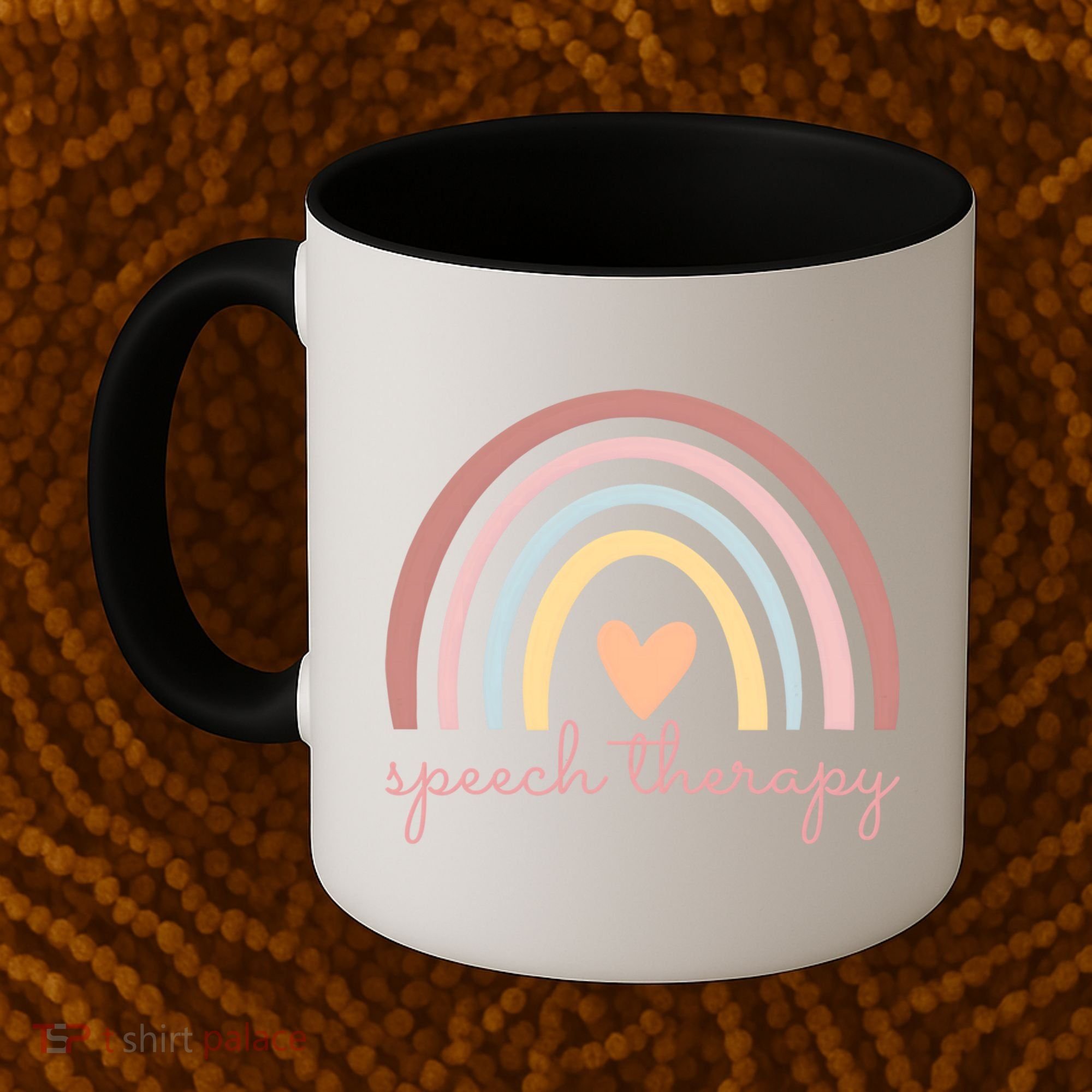 Speech Therapy Speech Language Pathologist Slp Boho Rainbow Gift Coffee Mug