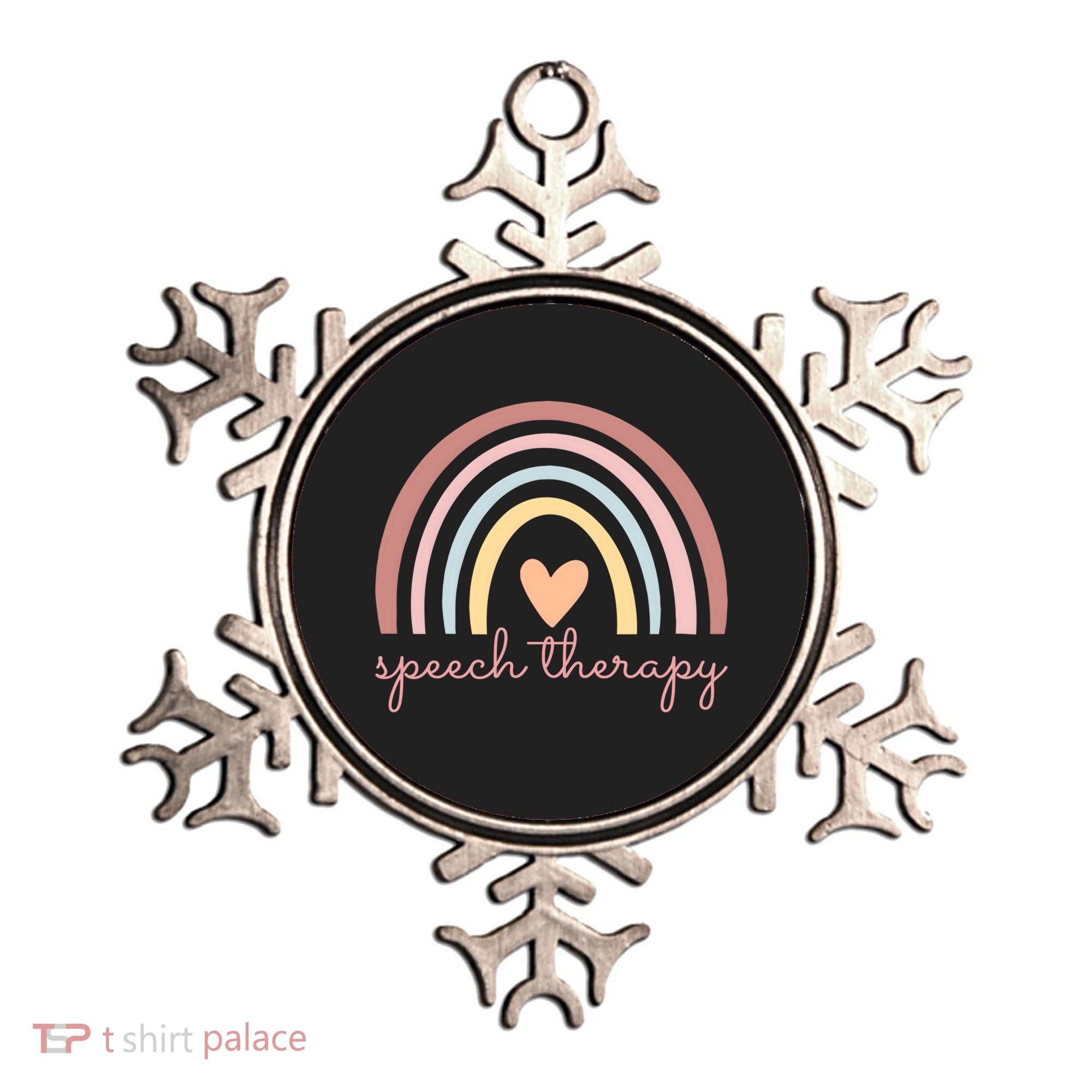 Speech Therapy Speech Language Pathologist Slp Boho Rainbow Gift Ornament