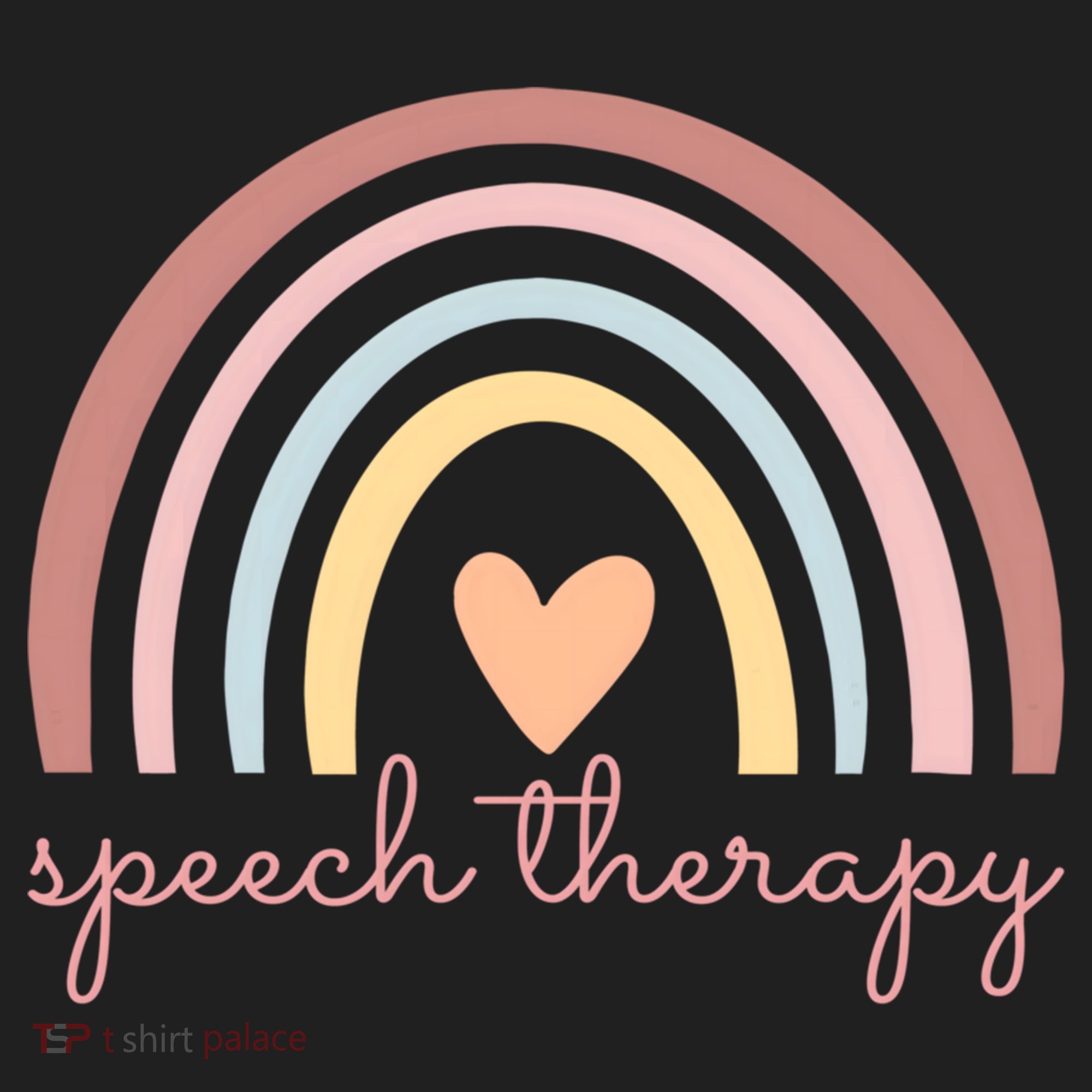 Speech Therapy Speech Language Pathologist Slp Boho Rainbow Gift Golf Towel