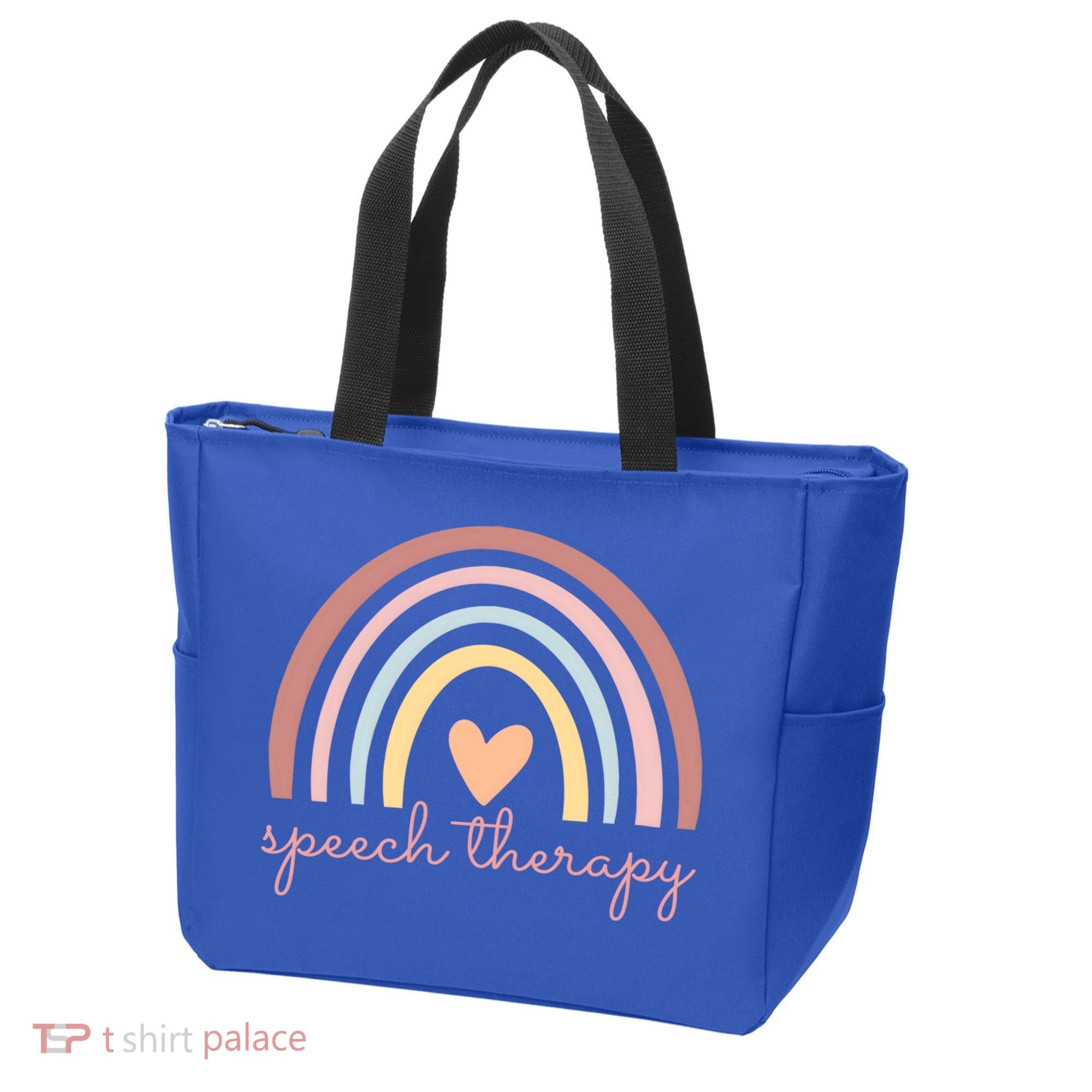 Speech Therapy Speech Language Pathologist Slp Boho Rainbow Gift Tote Bag