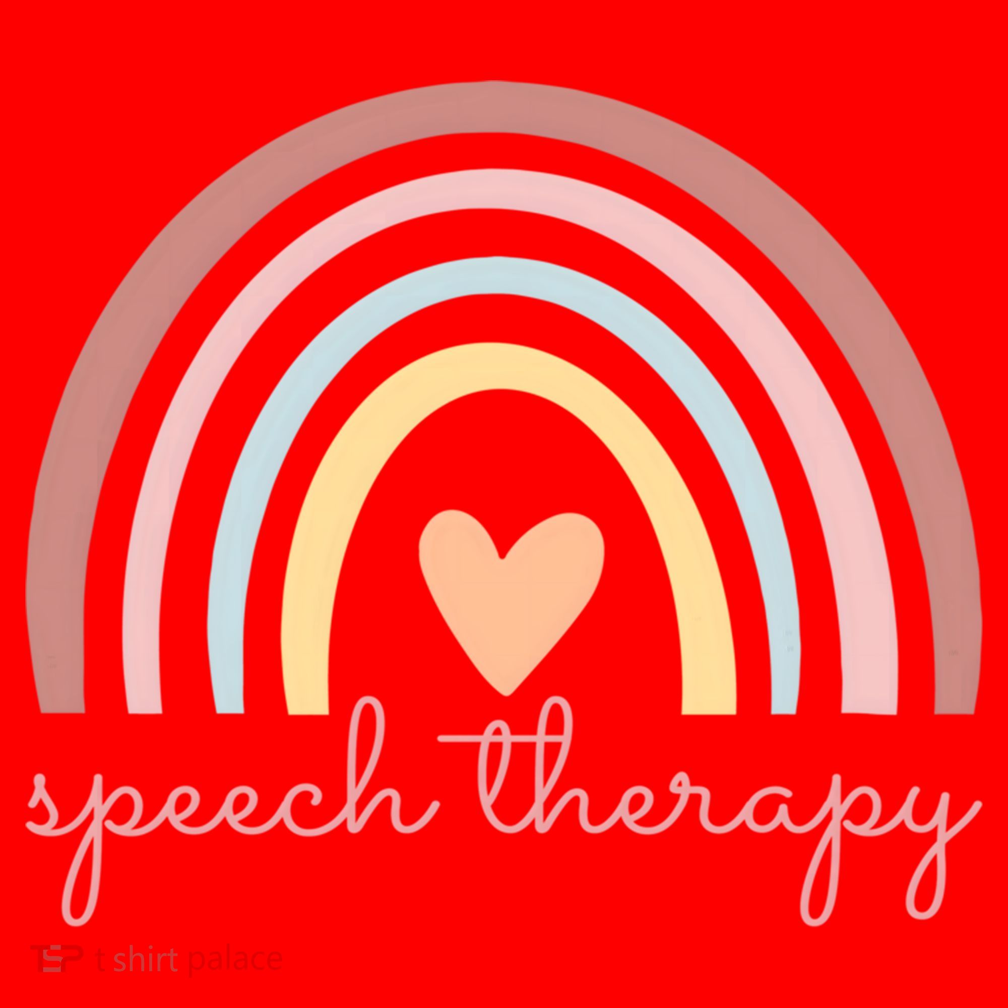 Speech Therapy Speech Language Pathologist Slp Boho Rainbow Gift Santa Hat