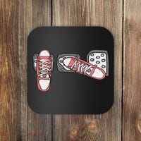 Save The Stick Funny Manual Transmission Three Pedals Car Coaster thumb 0