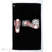 Save The Stick Funny Manual Transmission Three Pedals Car Golf Towel thumb 0