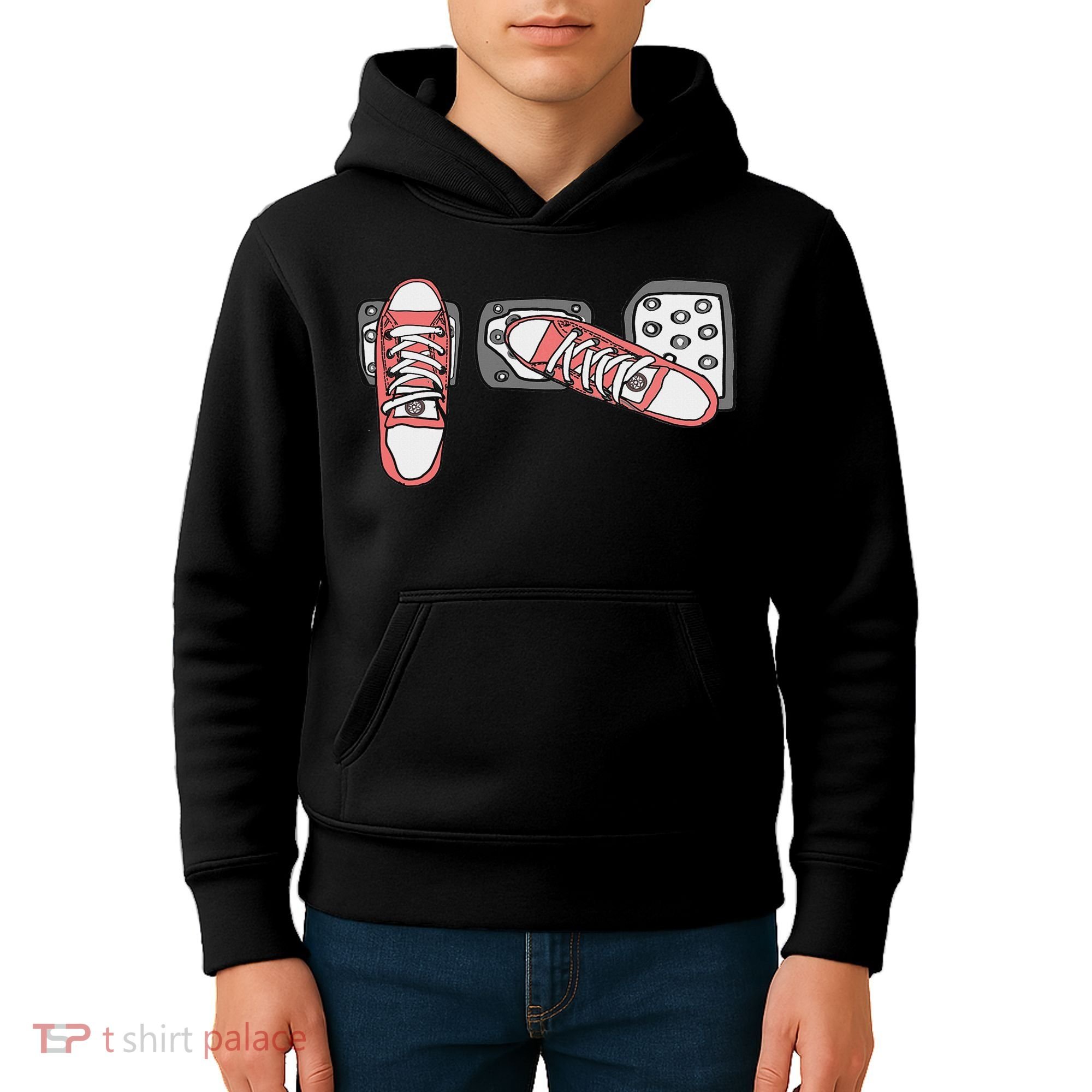 Save The Stick Funny Manual Transmission Three Pedals Car Kids Hoodie