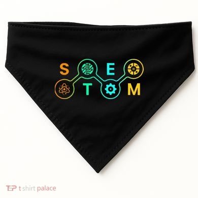 Stem Teacher Science Technology Engineering Math USA-Made Doggie Bandana