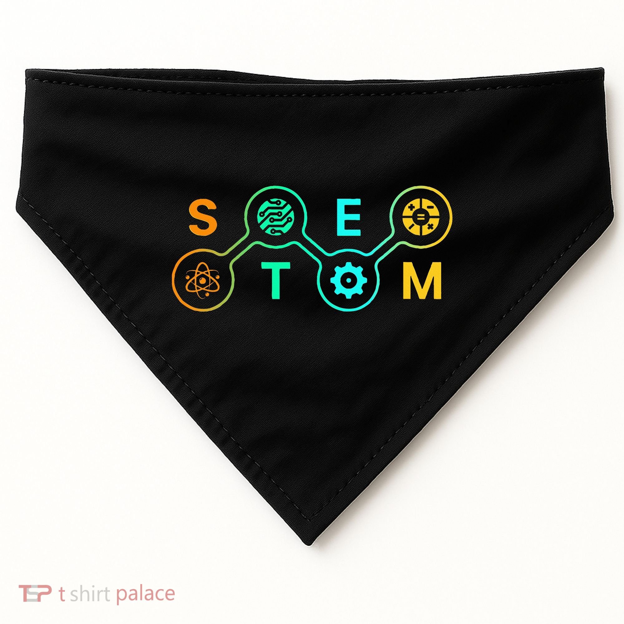 Stem Teacher Science Technology Engineering Math USA-Made Doggie Bandana
