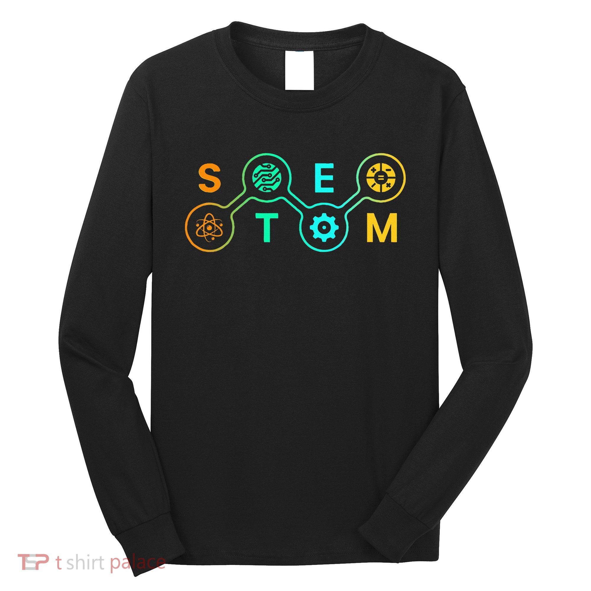 Stem Teacher Science Technology Engineering Math Long Sleeve Shirt