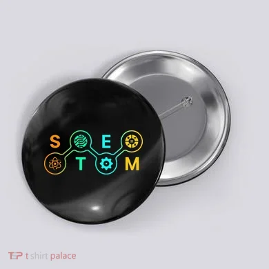 Stem Teacher Science Technology Engineering Math Button