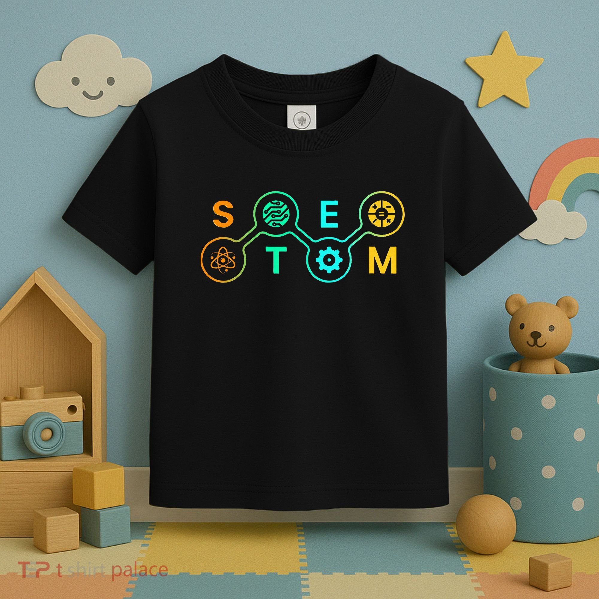 Stem Teacher Science Technology Engineering Math Toddler T-Shirt
