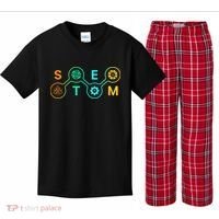 Stem Teacher Science Technology Engineering Math Kids Plaid Pajama Set thumb 0