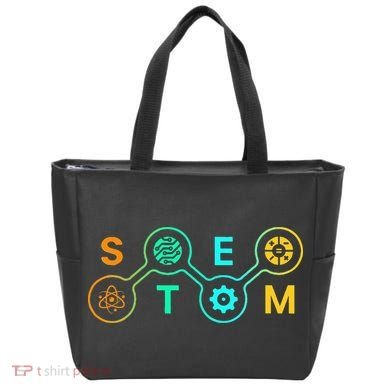 Stem Teacher Science Technology Engineering Math Tote Bag