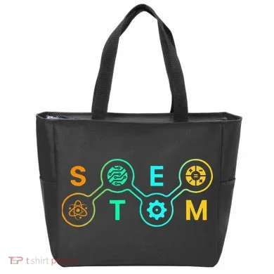 Stem Teacher Science Technology Engineering Math Tote Bag