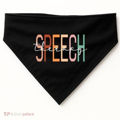 Speech Therapy Speech Language Pathologist Therapist USA-Made Doggie Bandana