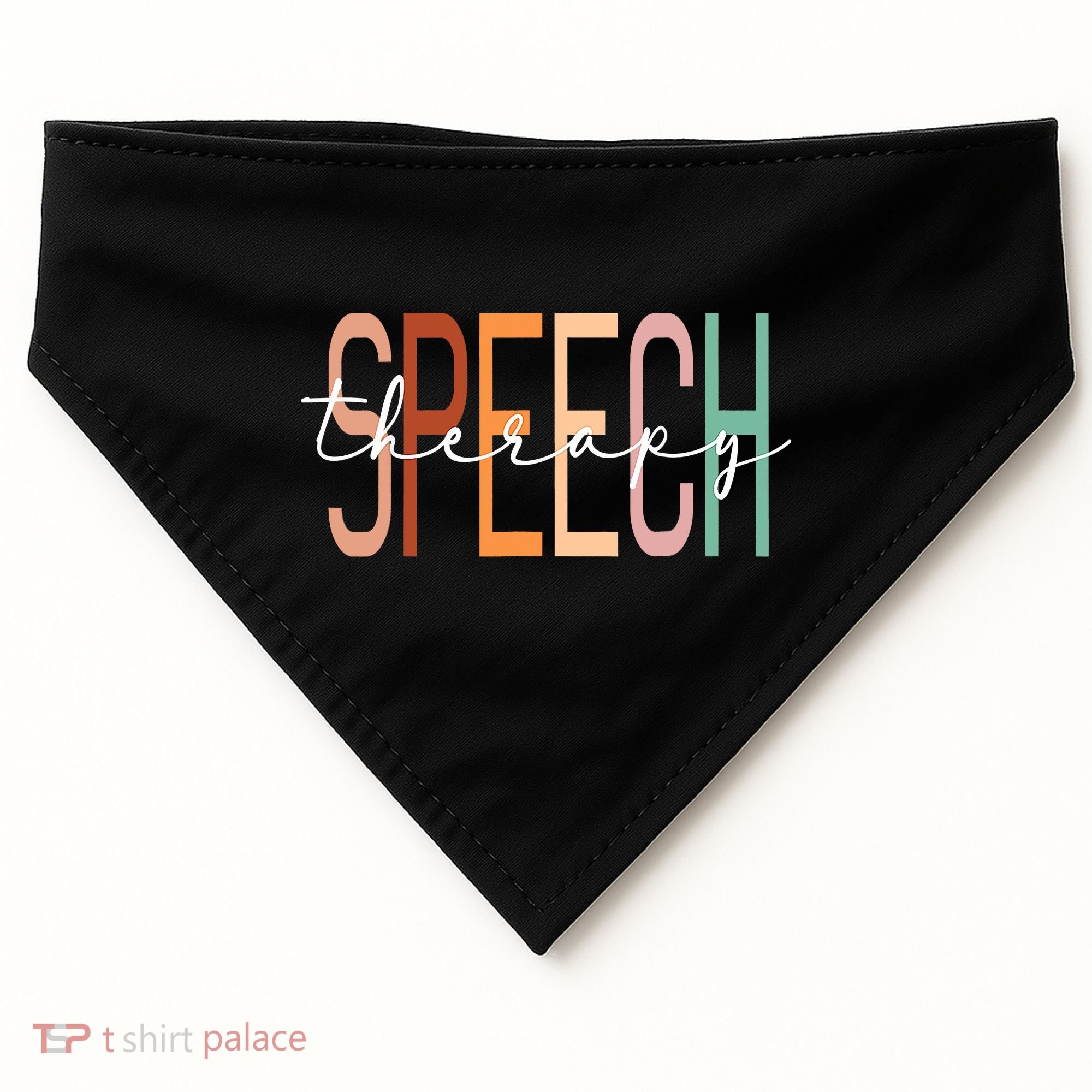 Speech Therapy Speech Language Pathologist Therapist USA-Made Doggie Bandana