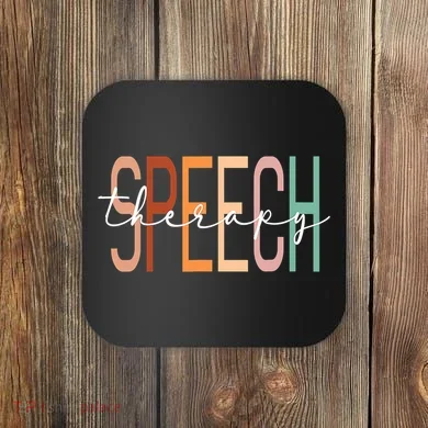 Speech Therapy Speech Language Pathologist Therapist Coaster