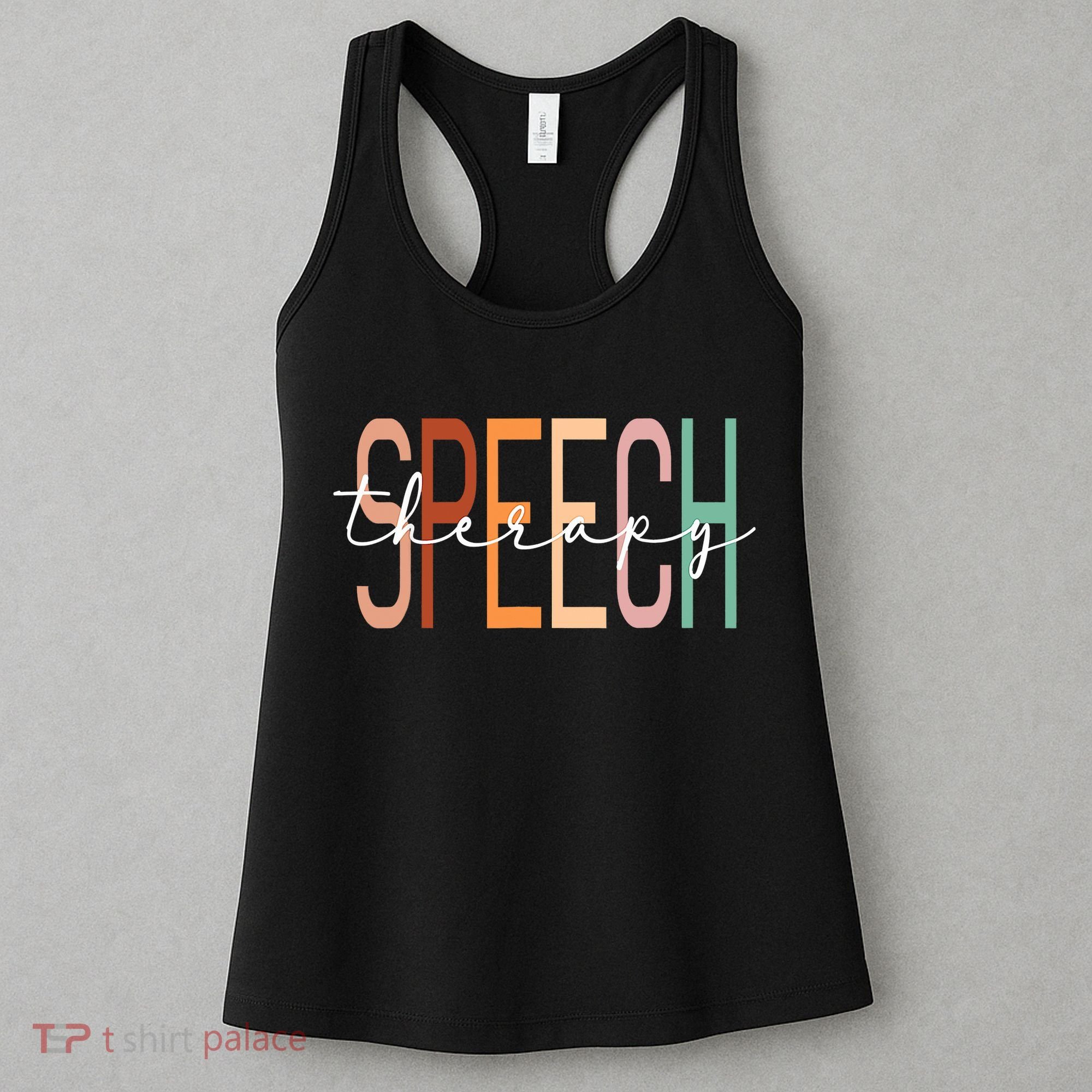 Speech Therapy Speech Language Pathologist Therapist Women's Tank Top