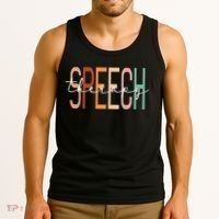 Speech Therapy Speech Language Pathologist Therapist Tank Top thumb 3