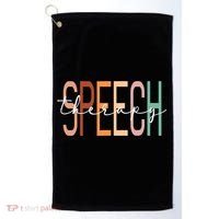 Speech Therapy Speech Language Pathologist Therapist Golf Towel thumb 0