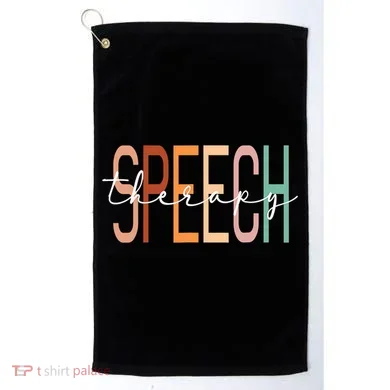 Speech Therapy Speech Language Pathologist Therapist Golf Towel
