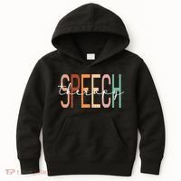 Speech Therapy Speech Language Pathologist Therapist Kids Hoodie thumb 0