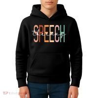 Speech Therapy Speech Language Pathologist Therapist Kids Hoodie thumb 4