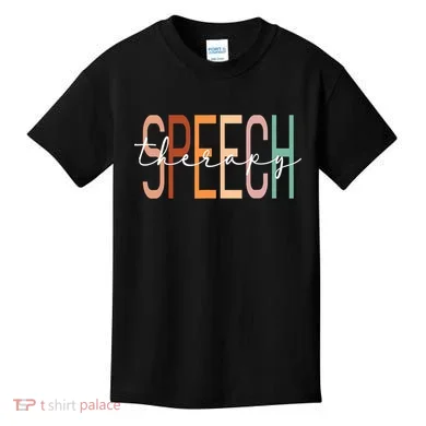 Speech Therapy Speech Language Pathologist Therapist Kids T-Shirt