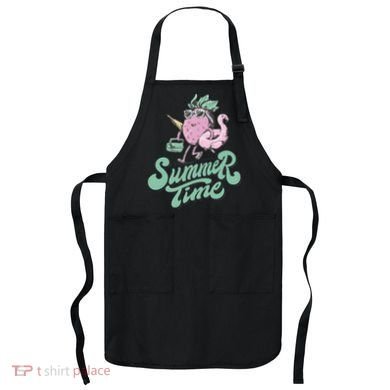 Summer Time Strawberry Retro Beach Apron