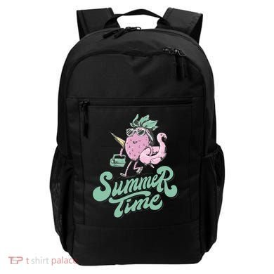 Summer Time Strawberry Retro Beach Backpack
