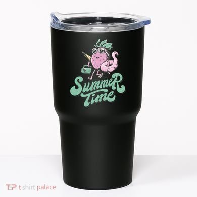 Summer Time Strawberry Retro Beach Tumbler