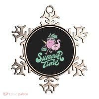 Summer Time Strawberry Retro Beach Ornament thumb 0