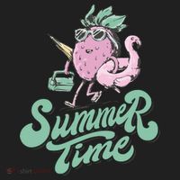 Summer Time Strawberry Retro Beach Hat thumb 2