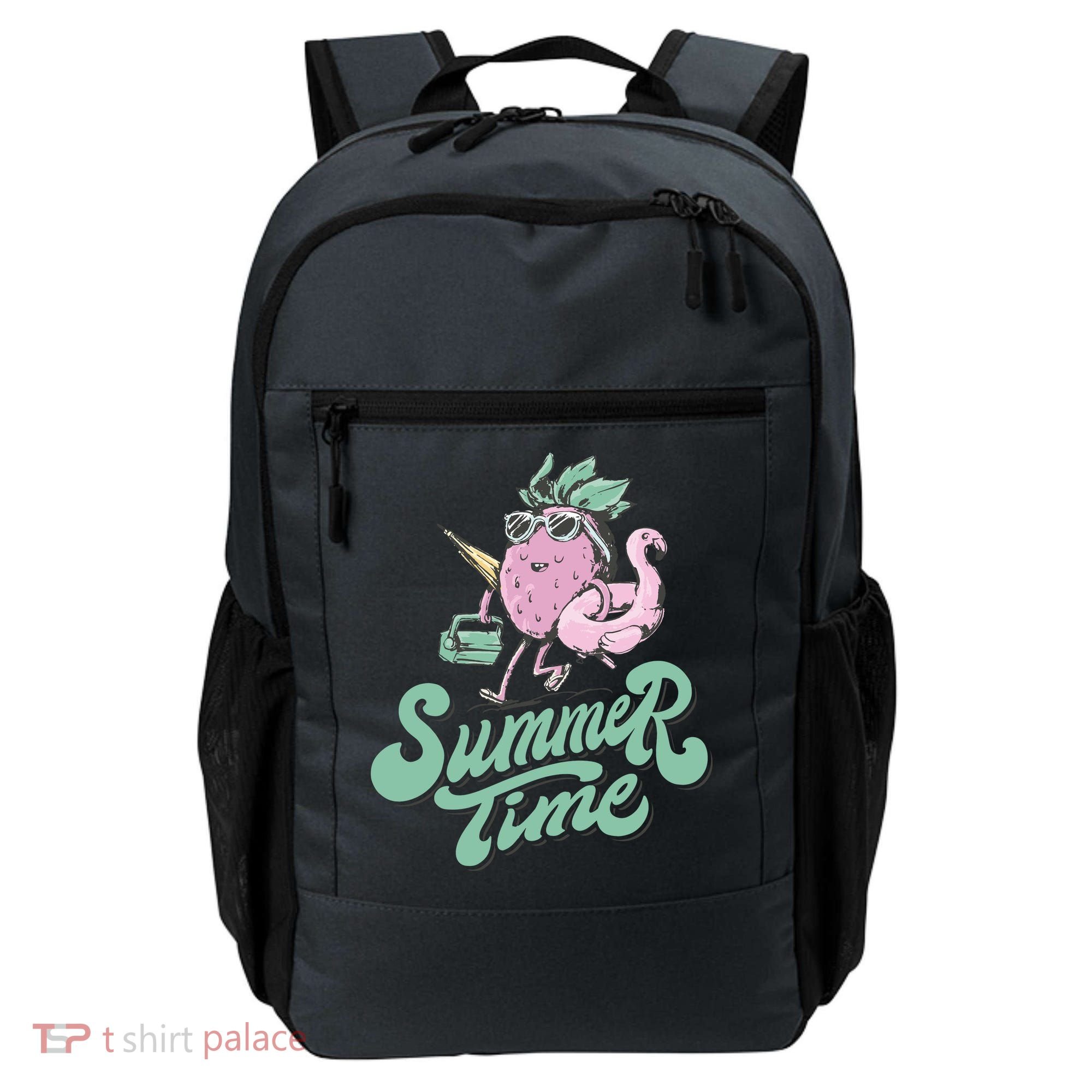 Summer Time Strawberry Retro Beach Backpack