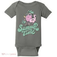 Summer Time Strawberry Retro Beach Baby Bodysuit thumb 0