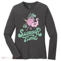 Summer Time Strawberry Retro Beach Women's Long Sleeve Shirt thumb 0
