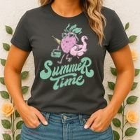 Summer Time Strawberry Retro Beach Women's T-Shirt thumb 2