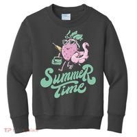 Summer Time Strawberry Retro Beach Kids Sweatshirt thumb 0