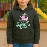 Summer Time Strawberry Retro Beach Kids Hoodie thumb 3