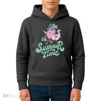 Summer Time Strawberry Retro Beach Kids Hoodie thumb 4