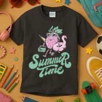 Summer Time Strawberry Retro Beach Kids T-Shirt thumb 3
