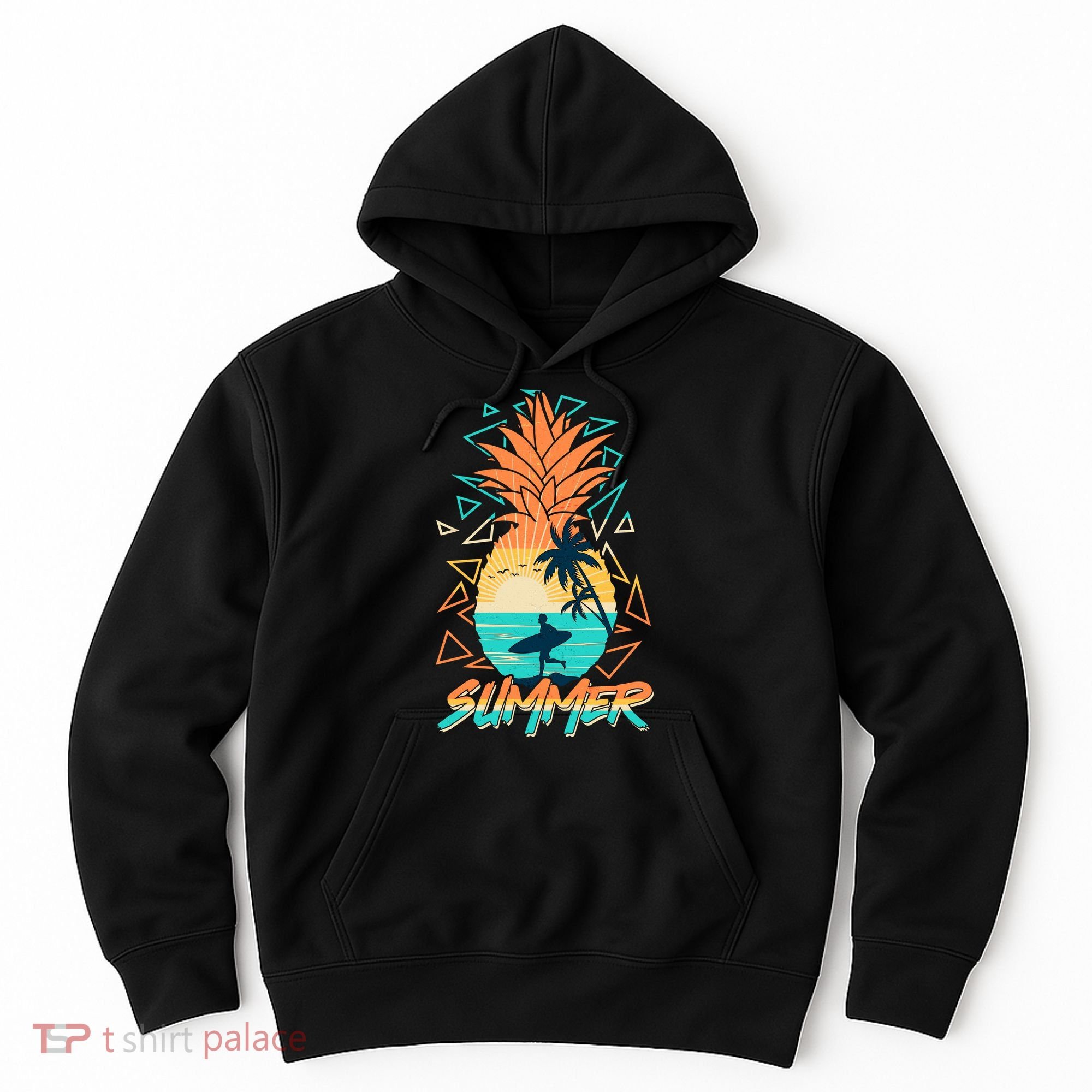 Summer Time Sufer Pineapple Hoodie