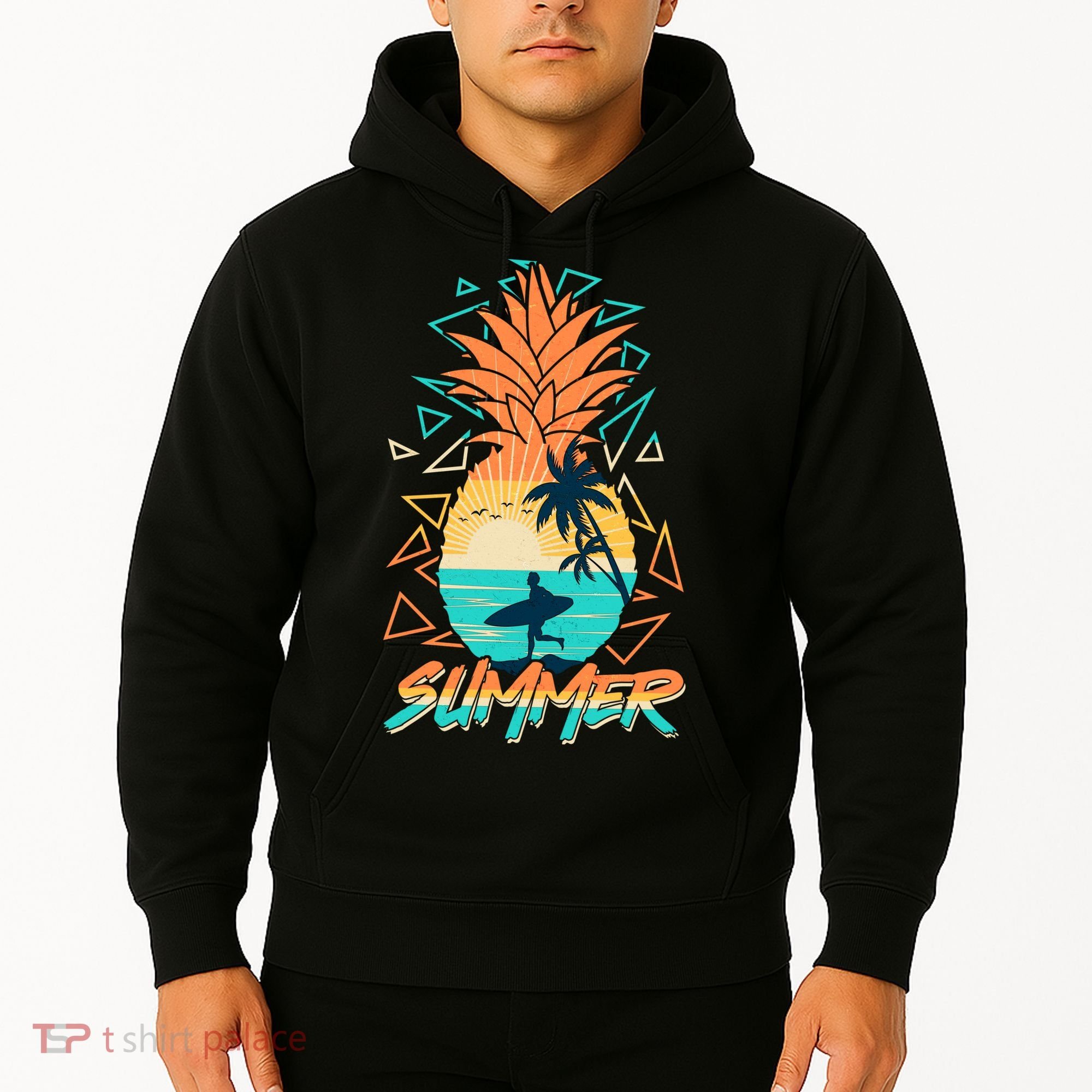 Summer Time Sufer Pineapple Hoodie