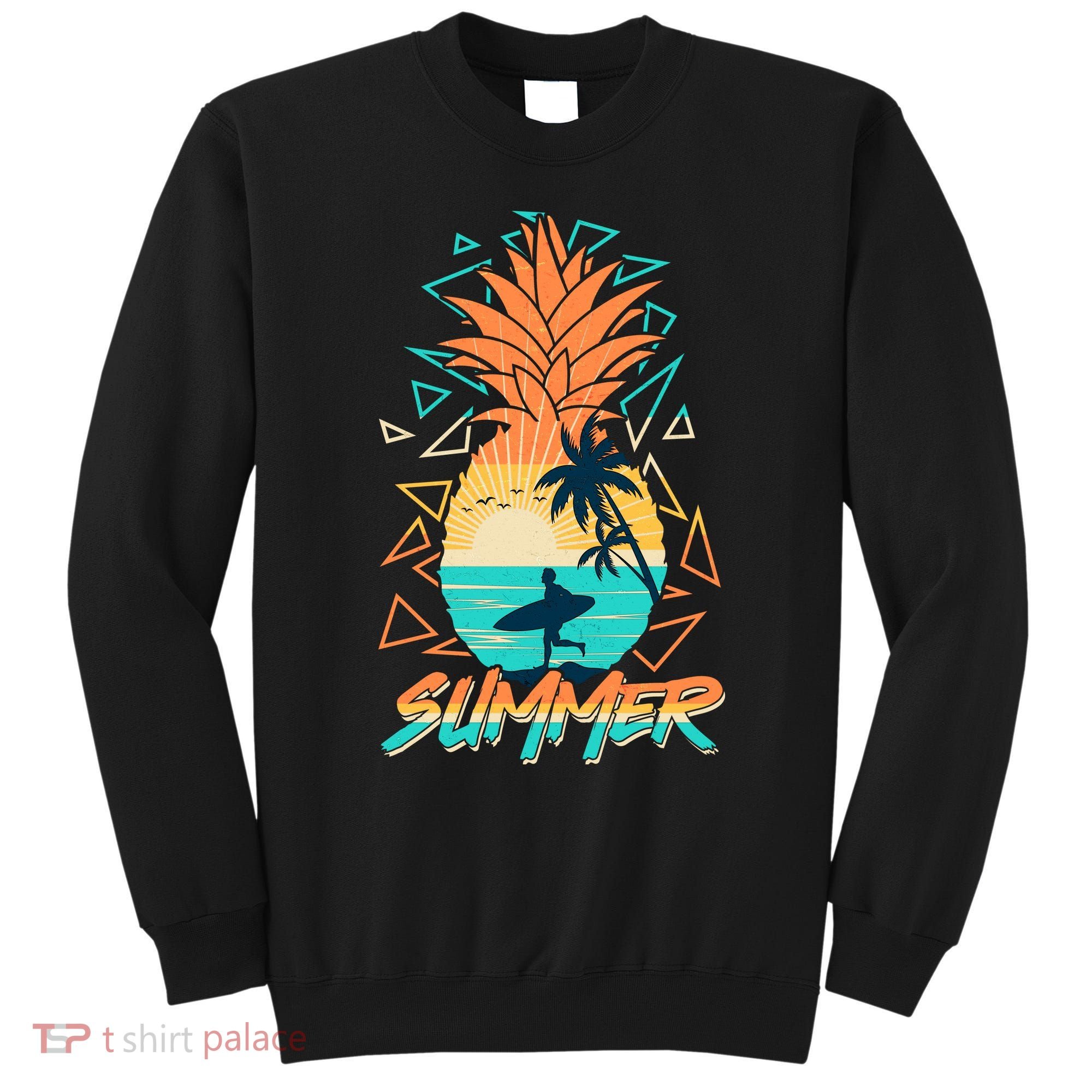 Summer Time Sufer Pineapple Sweatshirt