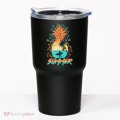 Summer Time Sufer Pineapple Tumbler
